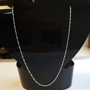 30" New 925 sterling silver singapore necklace